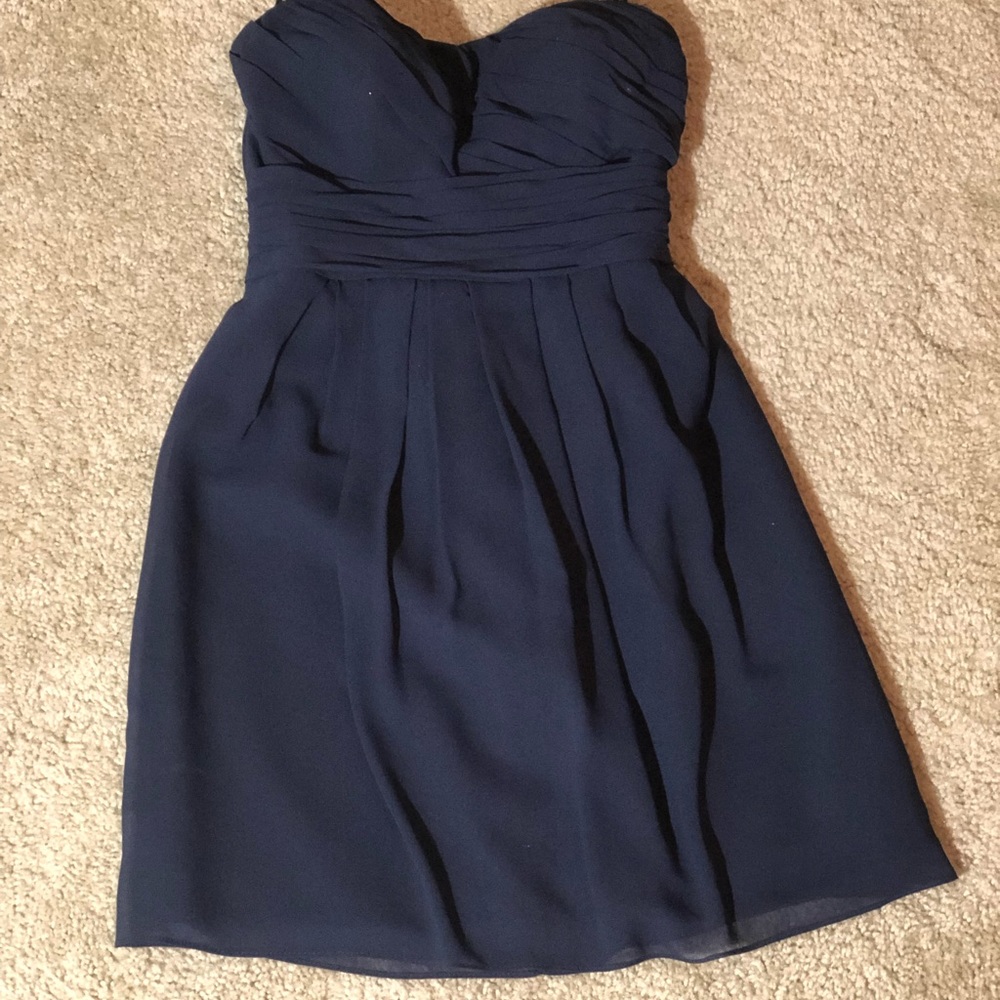 Navy above knee bridesmaid dress - size 10